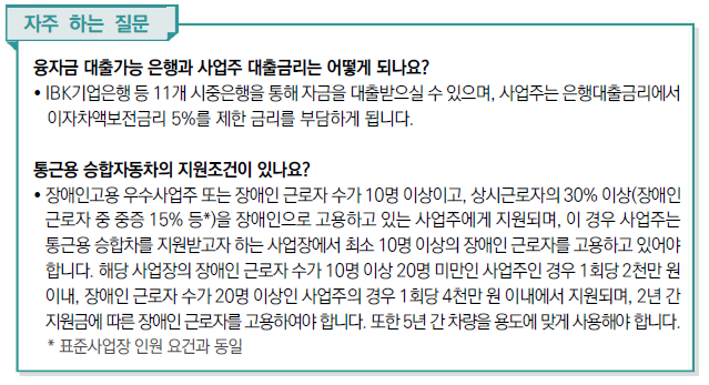 장애인고용 시설장비