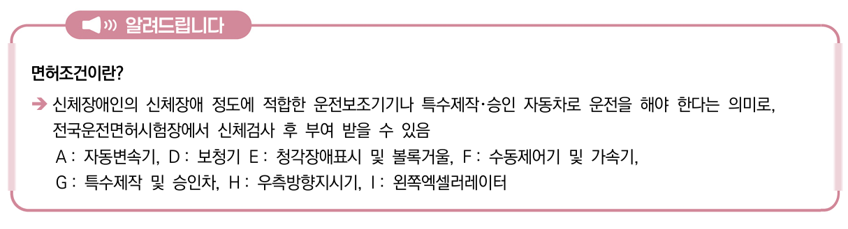 면허조건이란